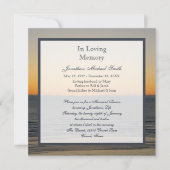 Ankündigung des Gedenkdienstes (Vorderseite)