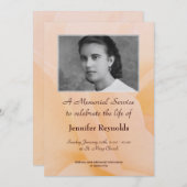 Ankündigung des Gedenkdienstes (Vorne/Hinten)