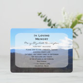 Ankündigung des Gedenkdienstes Einladung zu Bergen (Stehend Vorderseite)