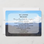 Ankündigung des Gedenkdienstes Einladung zu Bergen (Vorderseite)