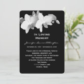 Ankündigung des Gedenkdienstes - Orchideen (Stehend Vorderseite)