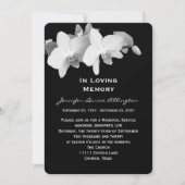 Ankündigung des Gedenkdienstes - Orchideen (Vorderseite)