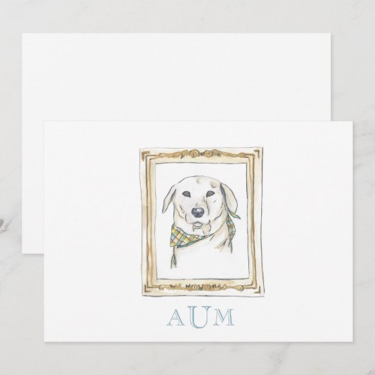 Ankündigung des gelben Labradors (Vorne/Hinten)