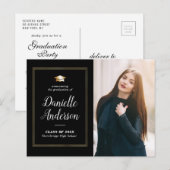 Ankündigung des geometrischen Abschlusses auf der Postkarte (Vorne/Hinten)