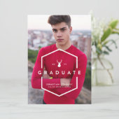 Ankündigung des geometrischen Grad-Foto-Abschlusse (Stehend Vorderseite)