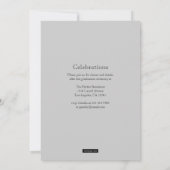 Ankündigung des gerahmten Abschlusses des klassisc (Rückseite)