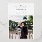 Ankündigung des Golden 25 Abschluss Foto (Rückseite)