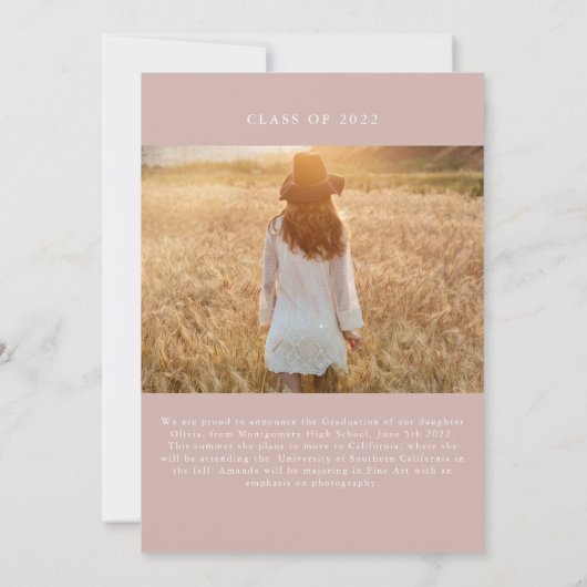 Ankündigung des graceful Arch Abschlusses (Rückseite)