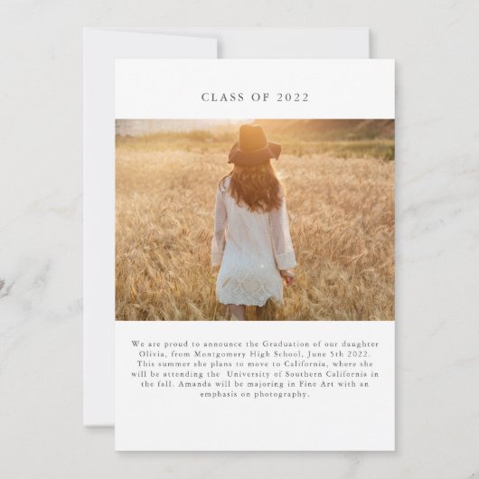 Ankündigung des graceful Arch Abschlusses (Rückseite)