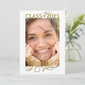 Ankündigung des Graduate-Aufrufs für das elegante  (Stehend Vorderseite)