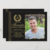 Ankündigung des Graduate Foto Abschluss/Inv (Vorne/Hinten)