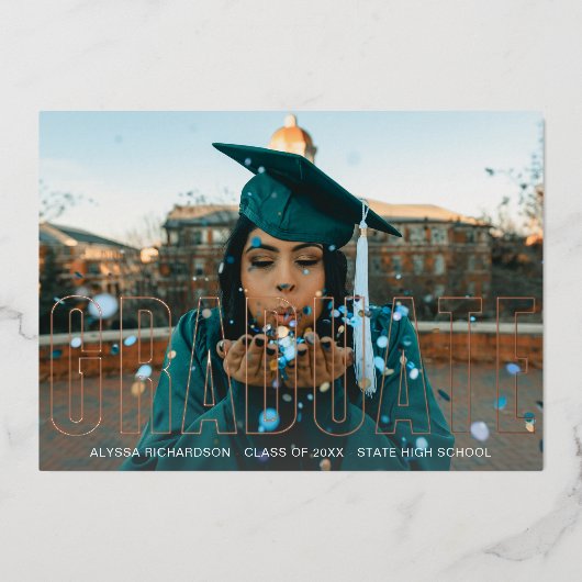 Ankündigung des Graduate-Fotos für Gold Foil (Vorderseite)