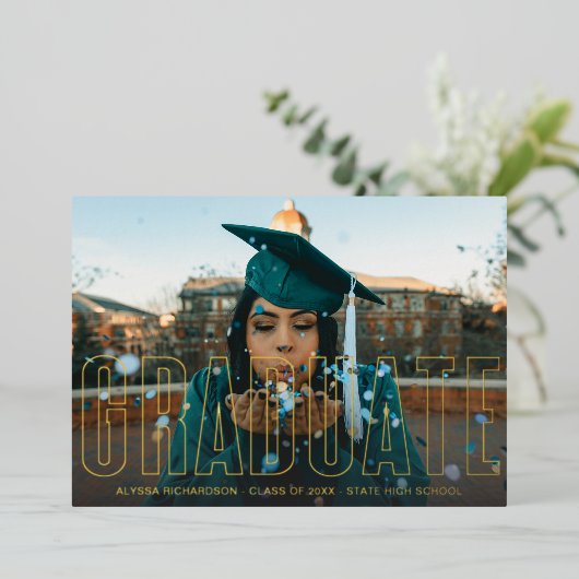 Ankündigung des Graduate-Fotos für Gold Foil (Stehend vorne)