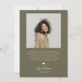 Ankündigung des Graduate Name Olive Arch Abschluss (Rückseite)