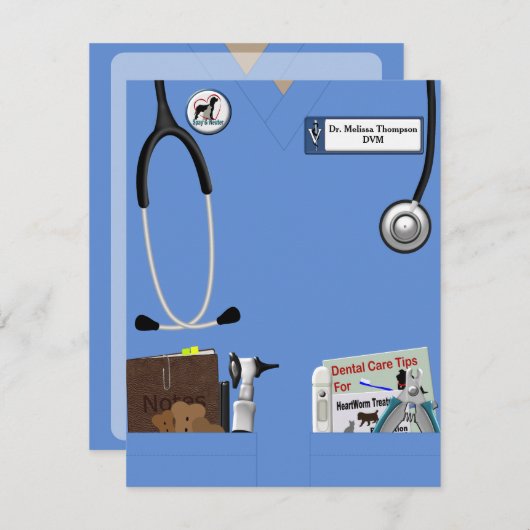 Ankündigung des Graduate of Veterinary Medicine (Vorne/Hinten)