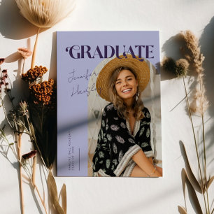 Ankündigung des Graduate Retro Lila Arch Abschluss