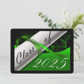 Ankündigung des grünen und schwarzen Abschlusses (Stehend Vorderseite)