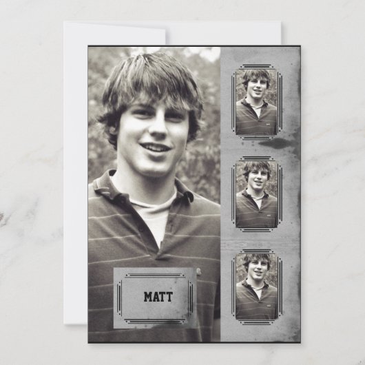 Ankündigung des Grunge Border Foto Panel Abschluss (Vorderseite)