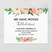 Ankündigung des Haushalts Peach Coral Floral Movin (Vorderseite)