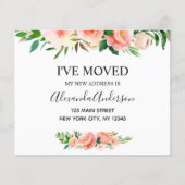 Ankündigung des Haushalts Peach Coral Floral Movin (Vorderseite)