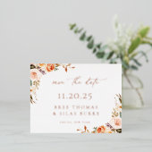 Ankündigung des Herbstflorals Save the Date Foil (Stehend vorne)
