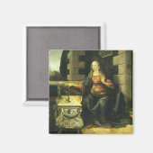Ankündigung des Herrn durch Leonardo da Vinci Magnet (Vorderseite/Rückseite)