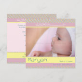 Ankündigung des islamischen Babynaqiqah-Fotos (Vorne/Hinten)