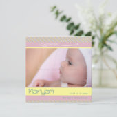 Ankündigung des islamischen Babynaqiqah-Fotos (Stehend Vorderseite)