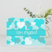 Ankündigung des italienischen Baby Boy Birth (Stehend Vorderseite)