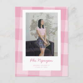 Ankündigung des Karierten Grand Flat Abschlusses i Postkarte