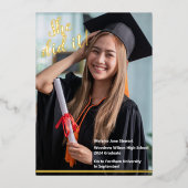 Ankündigung des klassischen Graduate Foto (Vorderseite)