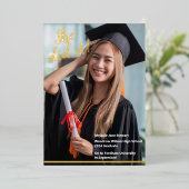 Ankündigung des klassischen Graduate Foto (Stehend vorne)