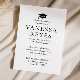 Ankündigung des klassischen Schwarz-Weiß-Abschluss