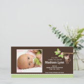 Ankündigung des kleinen Affen-Baby-Fotos (Stehend Vorderseite)