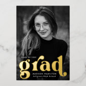 Ankündigung des kühlen Gold Typografy Foto Abschlu (Vorderseite)