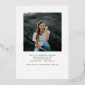 Ankündigung des künstlerischen Abschlusses (Rückseite)