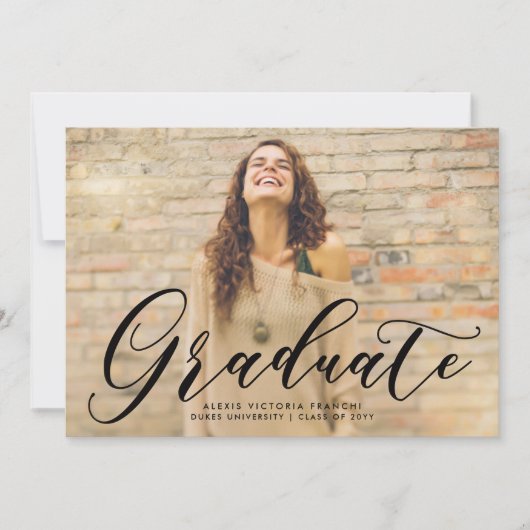 Ankündigung des künstlerischen Abschlusses (Vorderseite)