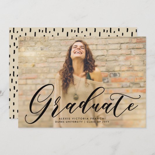 Ankündigung des künstlerischen Abschlusses (Vorne/Hinten)