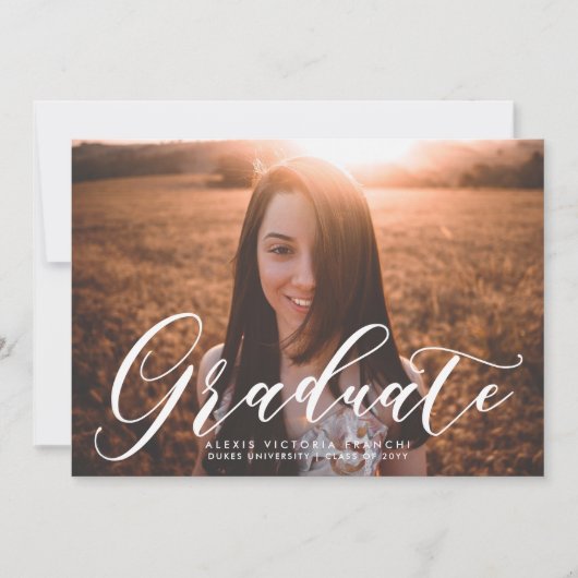 Ankündigung des künstlerischen Abschlusses (Vorderseite)