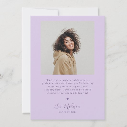 Ankündigung des Lavendel Arch Abschlusses 2025 (Rückseite)