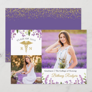 Ankündigung des lila Abschlusses für Blumenkohle