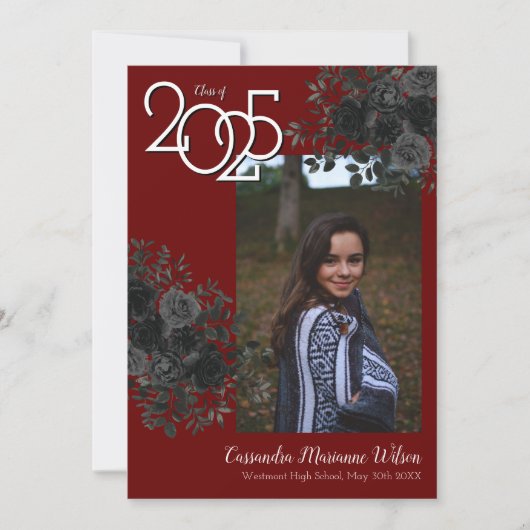 Ankündigung des Maroon Gothic-Abschlusses der Blac (Vorderseite)