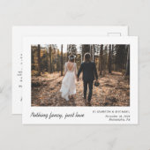 Ankündigung des Minimal Elopement Fotos (Vorne/Hinten)