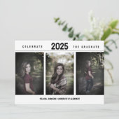 Ankündigung des minimalistischen 3-Foto-Abschlusse (Stehend Vorderseite)