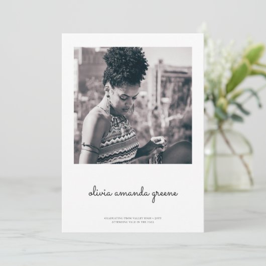 Ankündigung des Minimalistischen Abschlusses (Stehend Vorderseite)