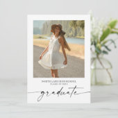 Ankündigung des Minimalistischen Abschlusses/Party (Stehend Vorderseite)