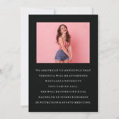 ANKÜNDIGUNG DES MINIMALISTISCHEN FOTOS (Rückseite)