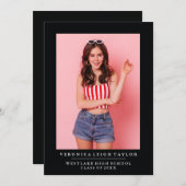 ANKÜNDIGUNG DES MINIMALISTISCHEN FOTOS (Vorne/Hinten)