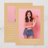 ANKÜNDIGUNG DES MINIMALISTISCHEN FOTOS (Vorne/Hinten)