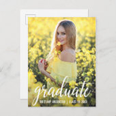 Ankündigung des modernen Abschluss-Fotos (Leere Ba (Vorne/Hinten)